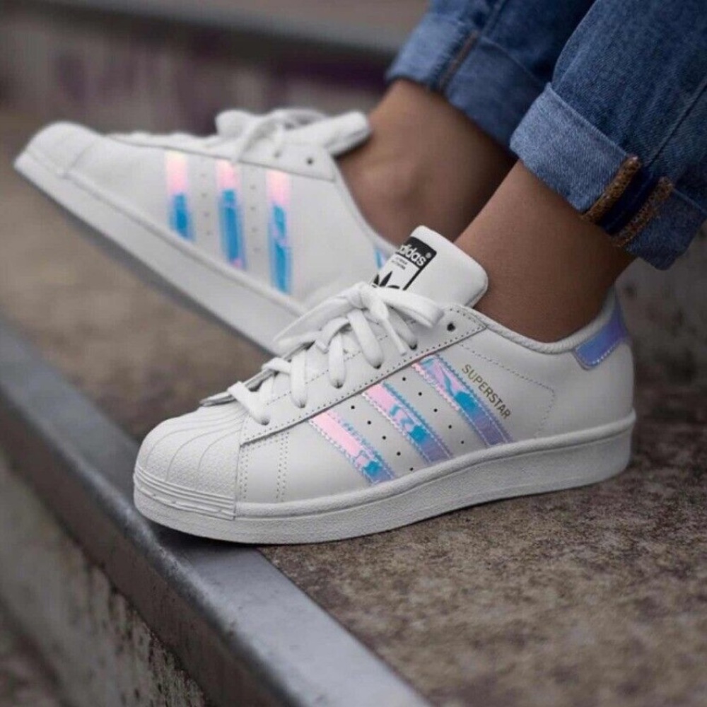 Adidas Originas Superstar J Hologram Iridescent
